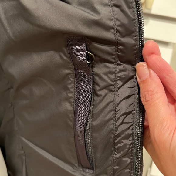 NEW $225 The North Face black gray tailored down filled winter coat XS S - Picture 8 of 9